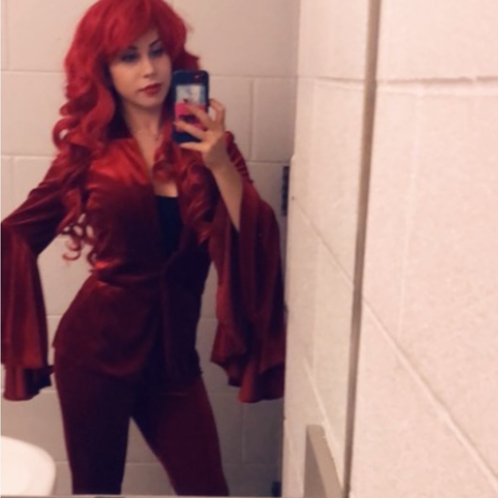 ♥️ Red Velour Suit ♥️ - Picture 3 of 4